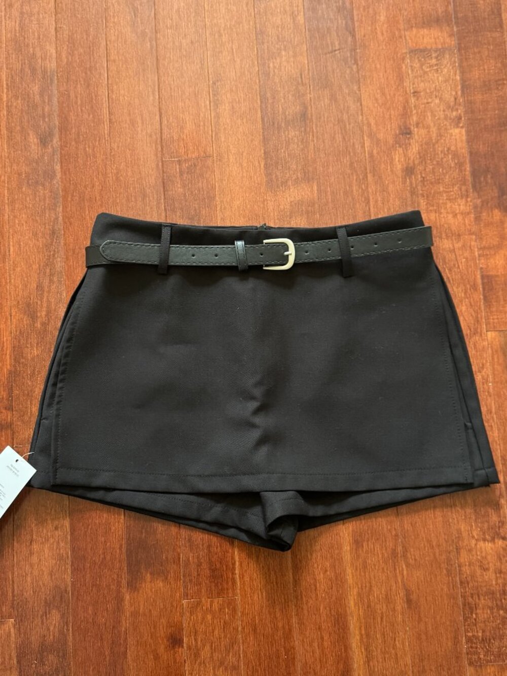 Black mini skirt